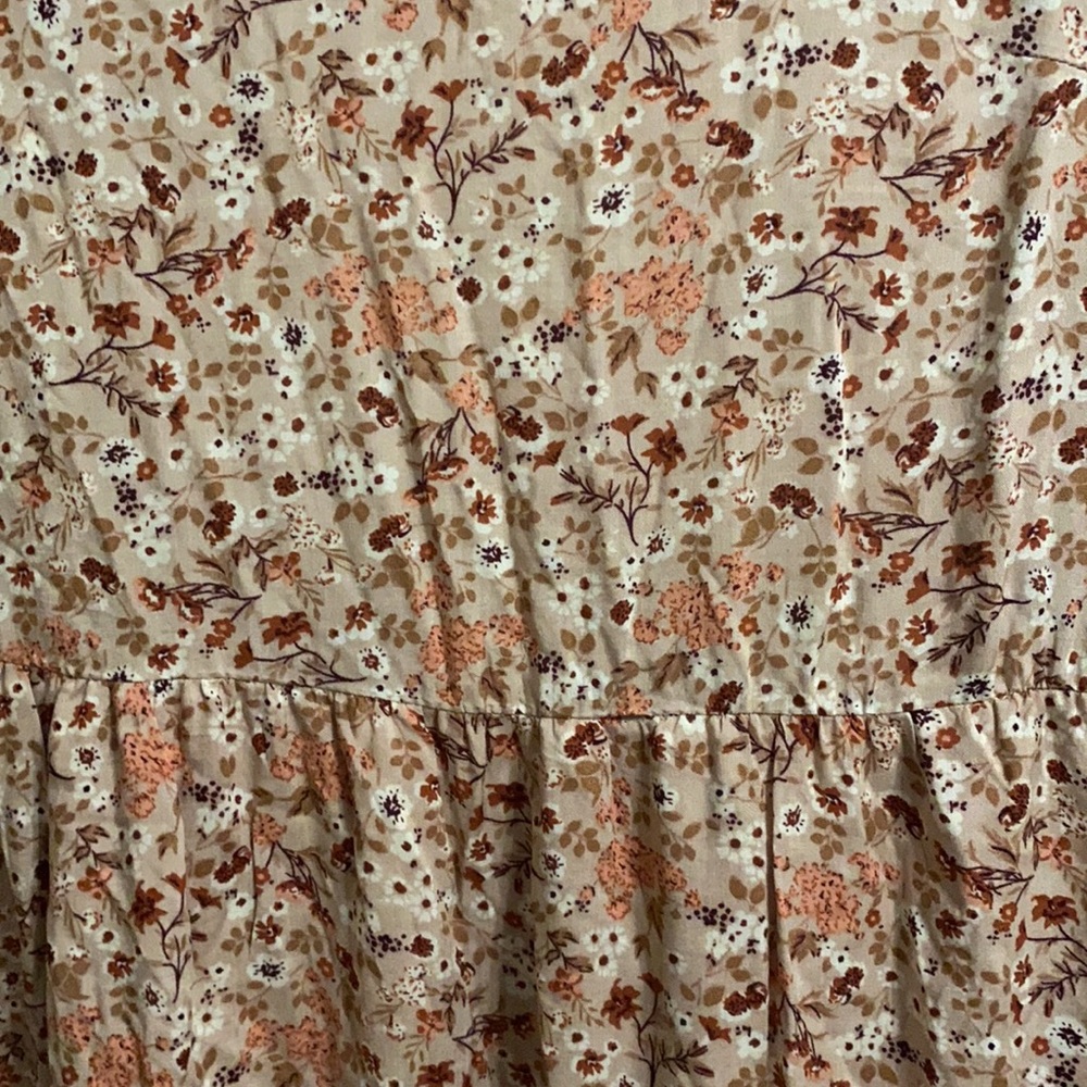 Francesca's Collections Floral Maxi Dress - Pink and Cream - Picture 2 of 5